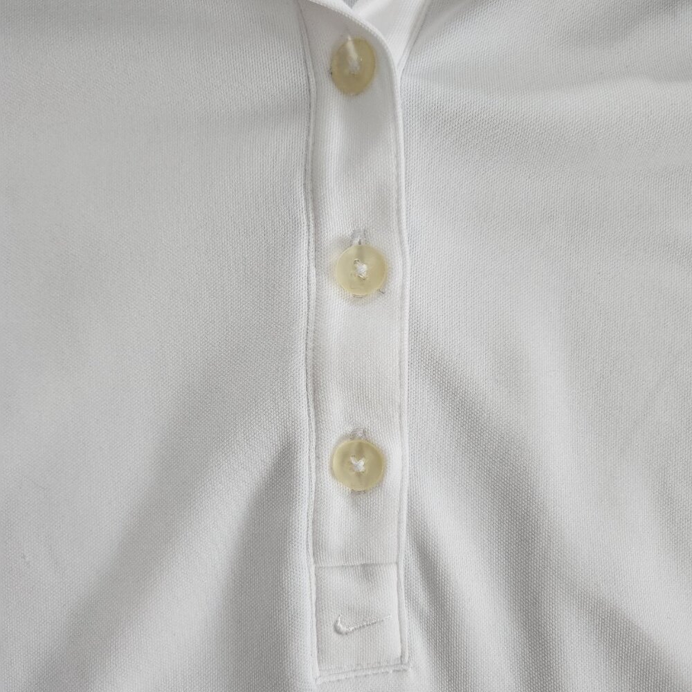 Women's White Nike Golf Dri-FIT Polo (S) - Picture 7 of 9